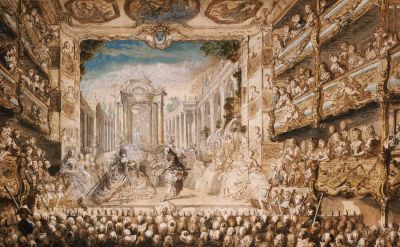 Armide at the Palais-Royal Opera House by Gabriel de Saint-Aubin

