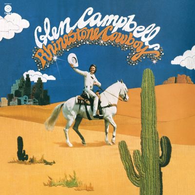 Glen Campbell's Rhinestone Cowboy LP cover

