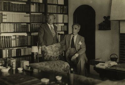 Ottorino Respighi and Claudio Guastalla by Archivio Storico Ricordi

